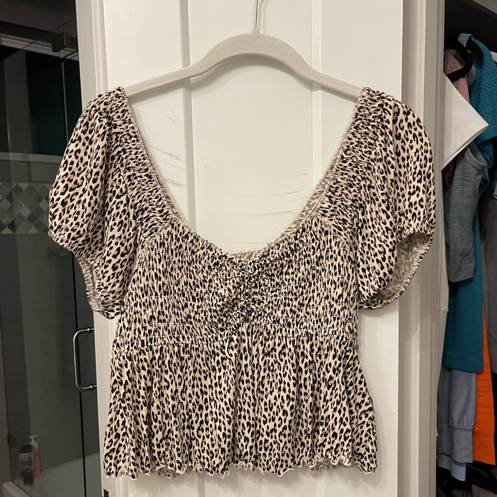 Cheetah Print Urban Outfitters Top - Picture 4 of 6